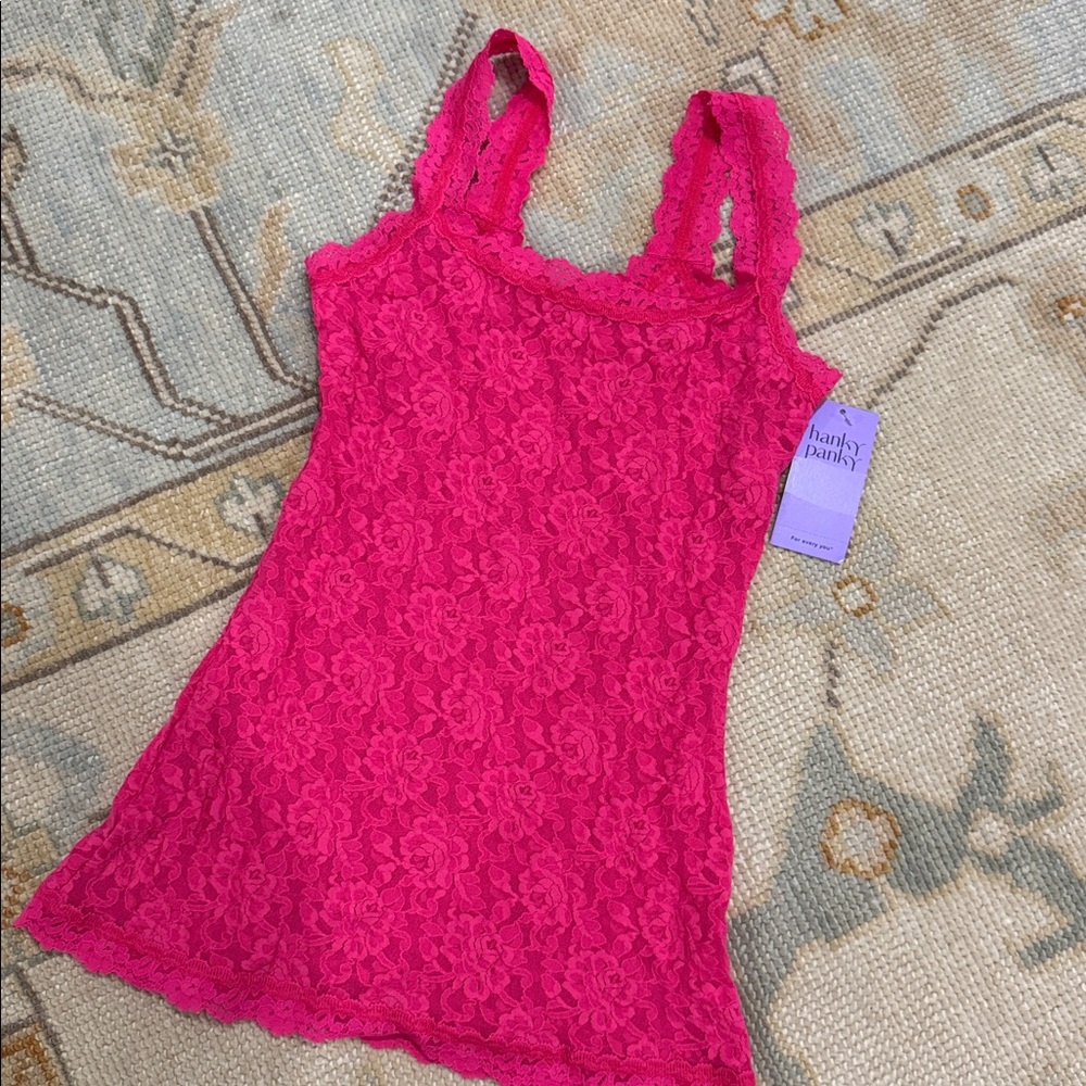 Hanky Panky Fuchsia Signature Lace Cami